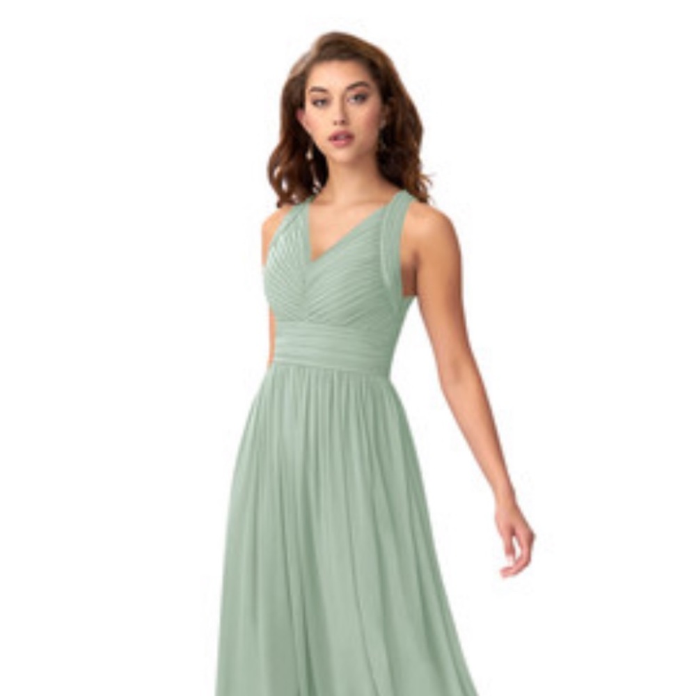 Azazie Glenna Bridesmaid Dress - Agave